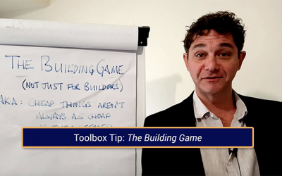 Price Vs Risk Episode 2 – The Building Game (Sales Process Not Just For Builders)